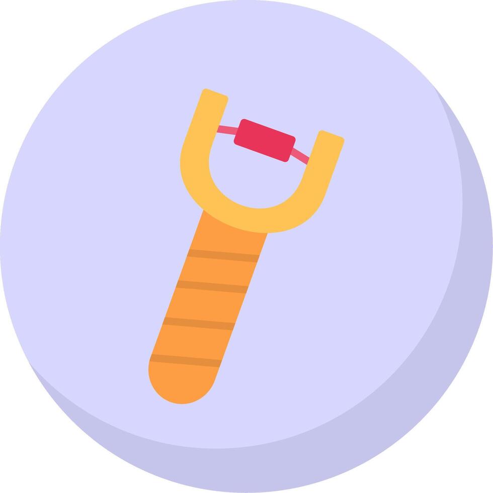 Slingshot Flat Bubble Icon vector