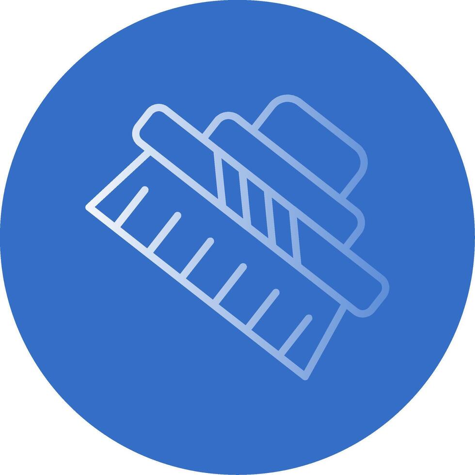 Cleaning Brush Flat Bubble Icon vector