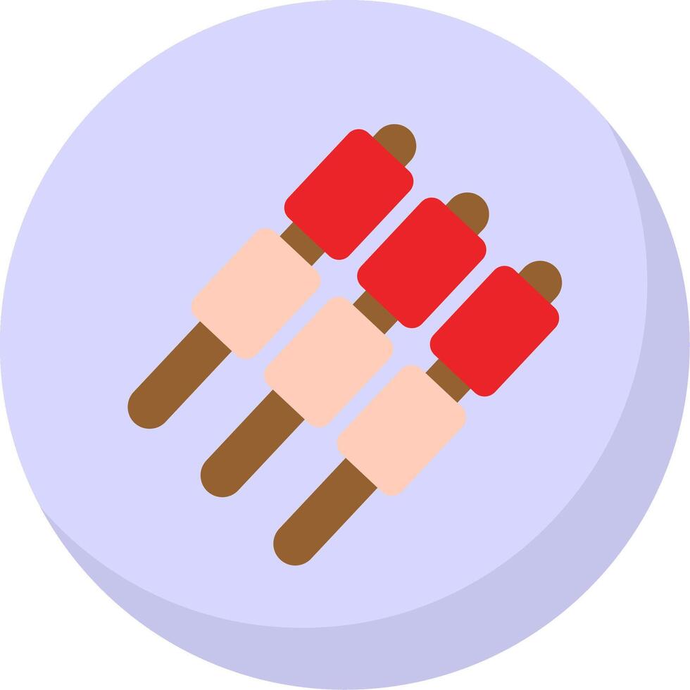 Marshmallows Flat Bubble Icon vector