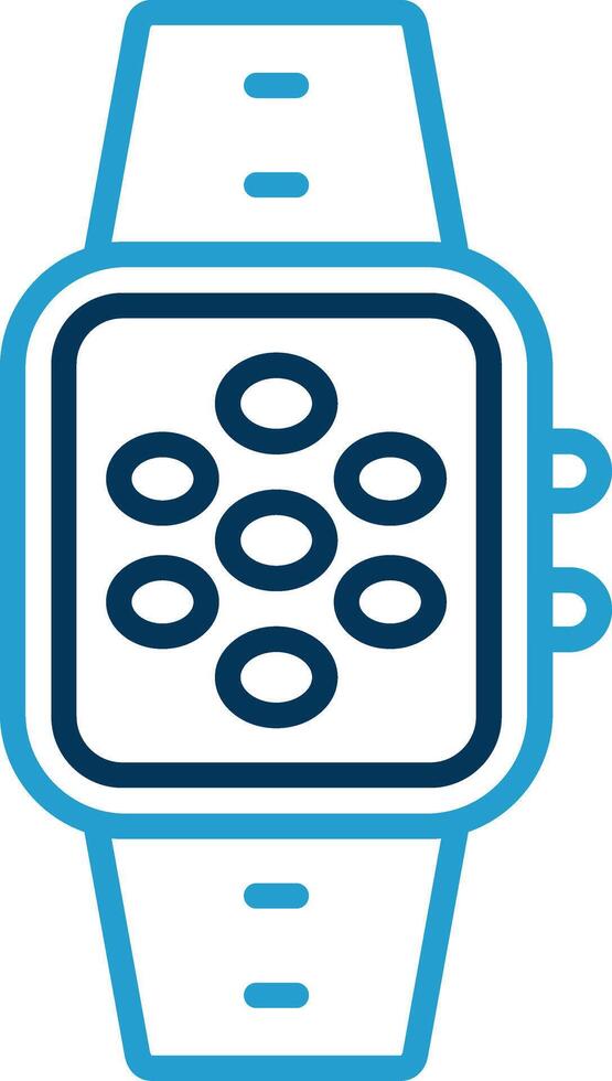 Apps Line Blue Two Color Icon vector