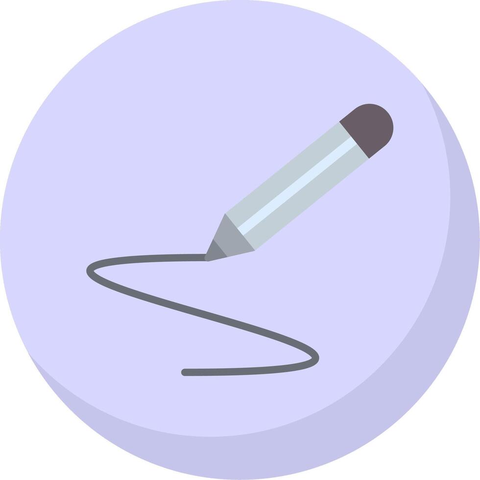 Writing Flat Bubble Icon vector