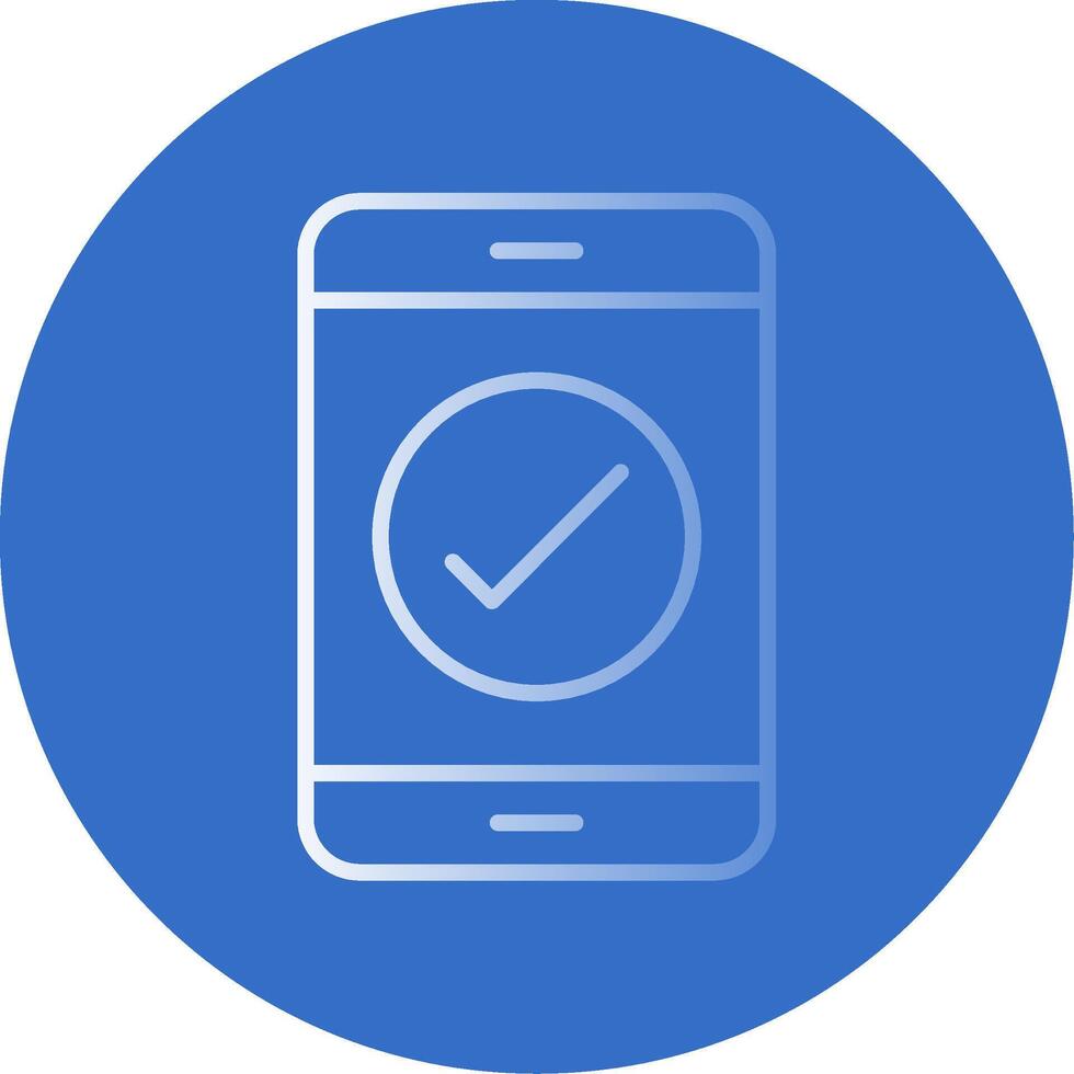 Phone Flat Bubble Icon vector