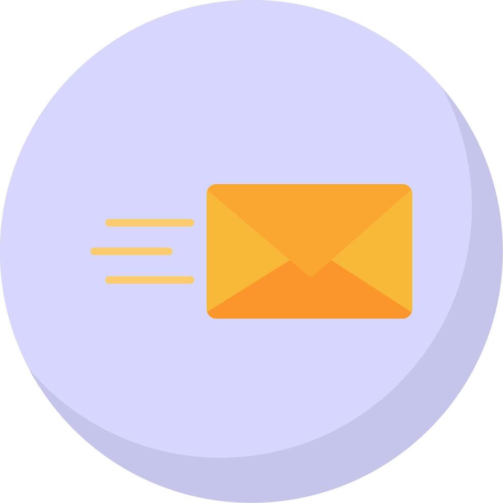 Letter Flat Bubble Icon vector