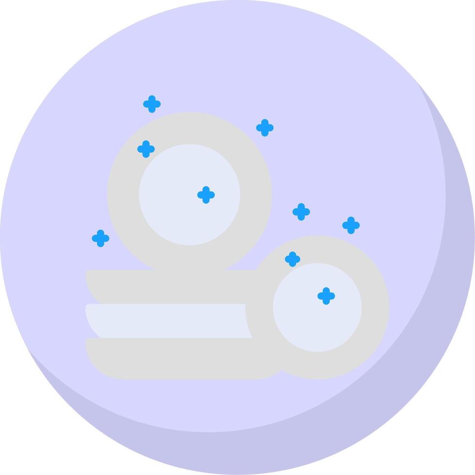 platos plano burbuja icono vector