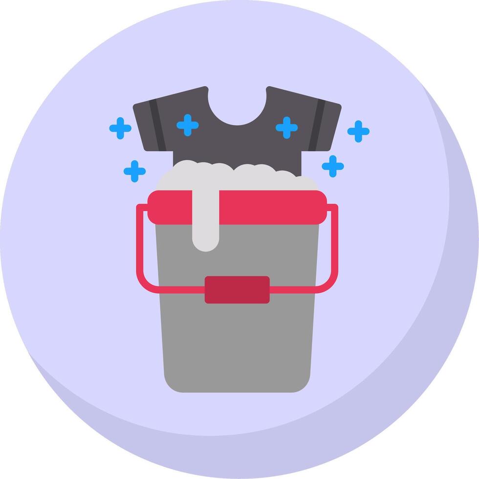 Bucket Flat Bubble Icon vector