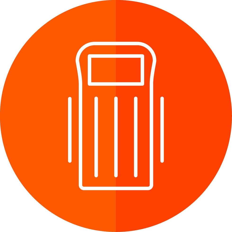 Float Line Yellow White Icon vector