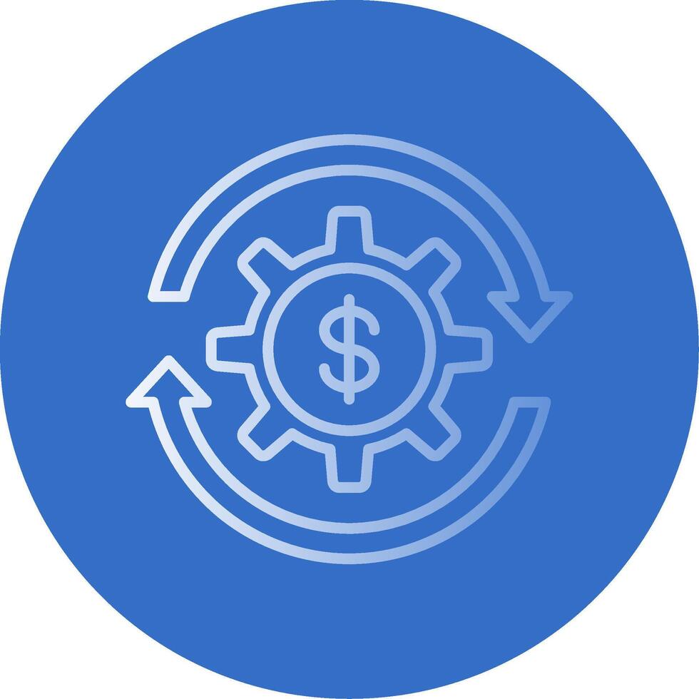 Money Management Flat Bubble Icon vector