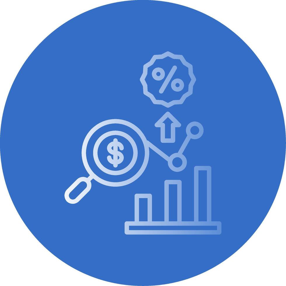 Search Flat Bubble Icon vector