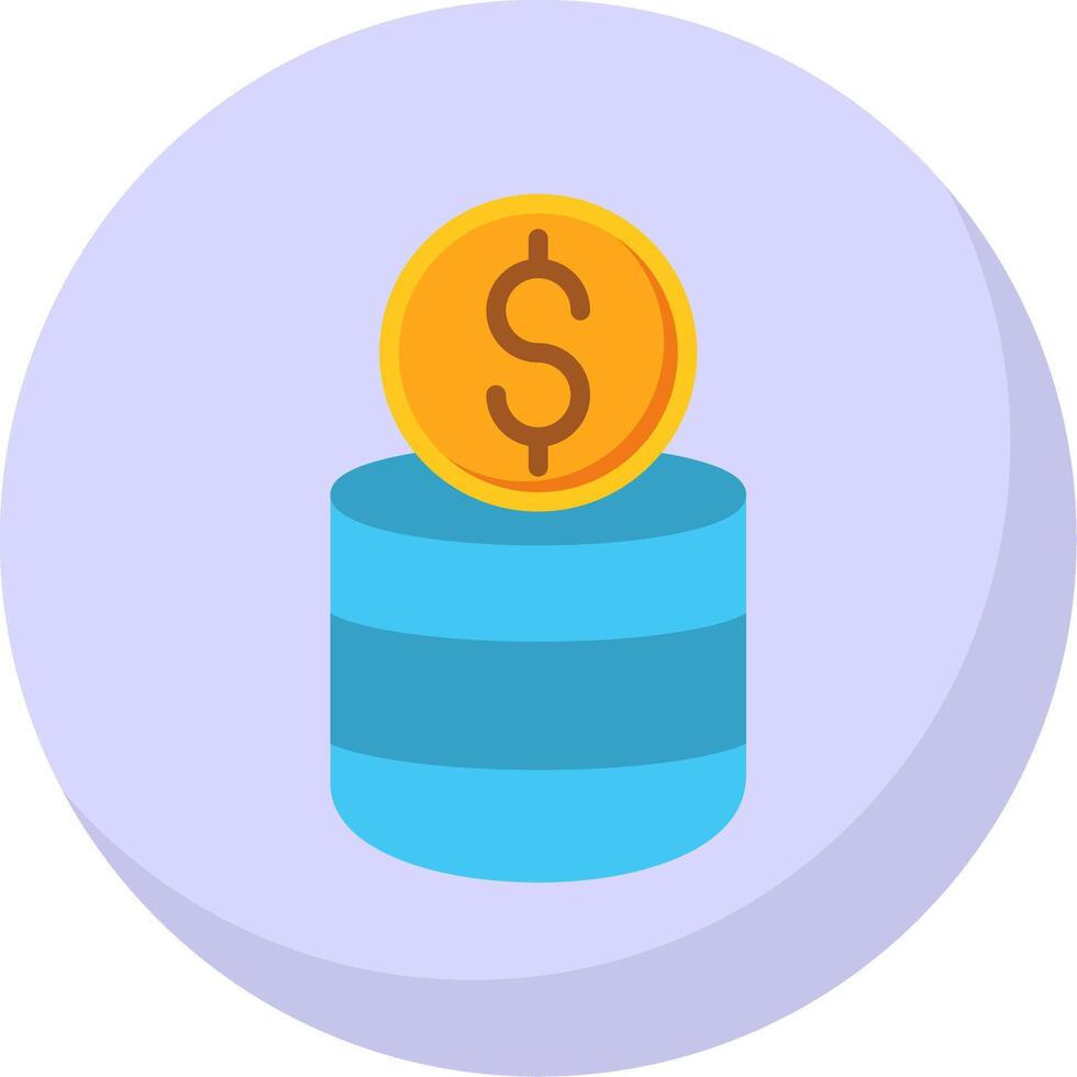 Coin Stack Flat Bubble Icon 44195402 Vector Art at Vecteezy