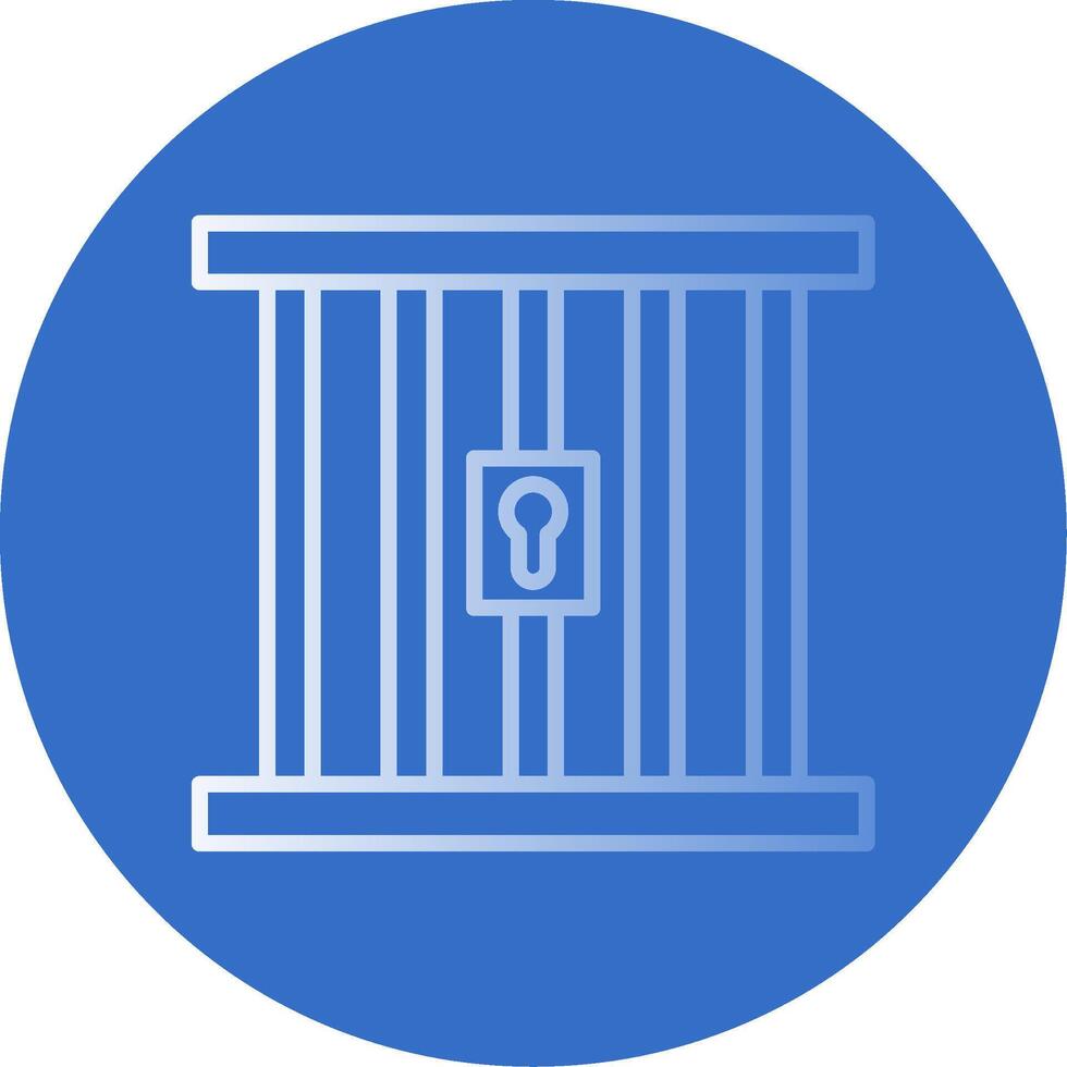 Prison Flat Bubble Icon vector