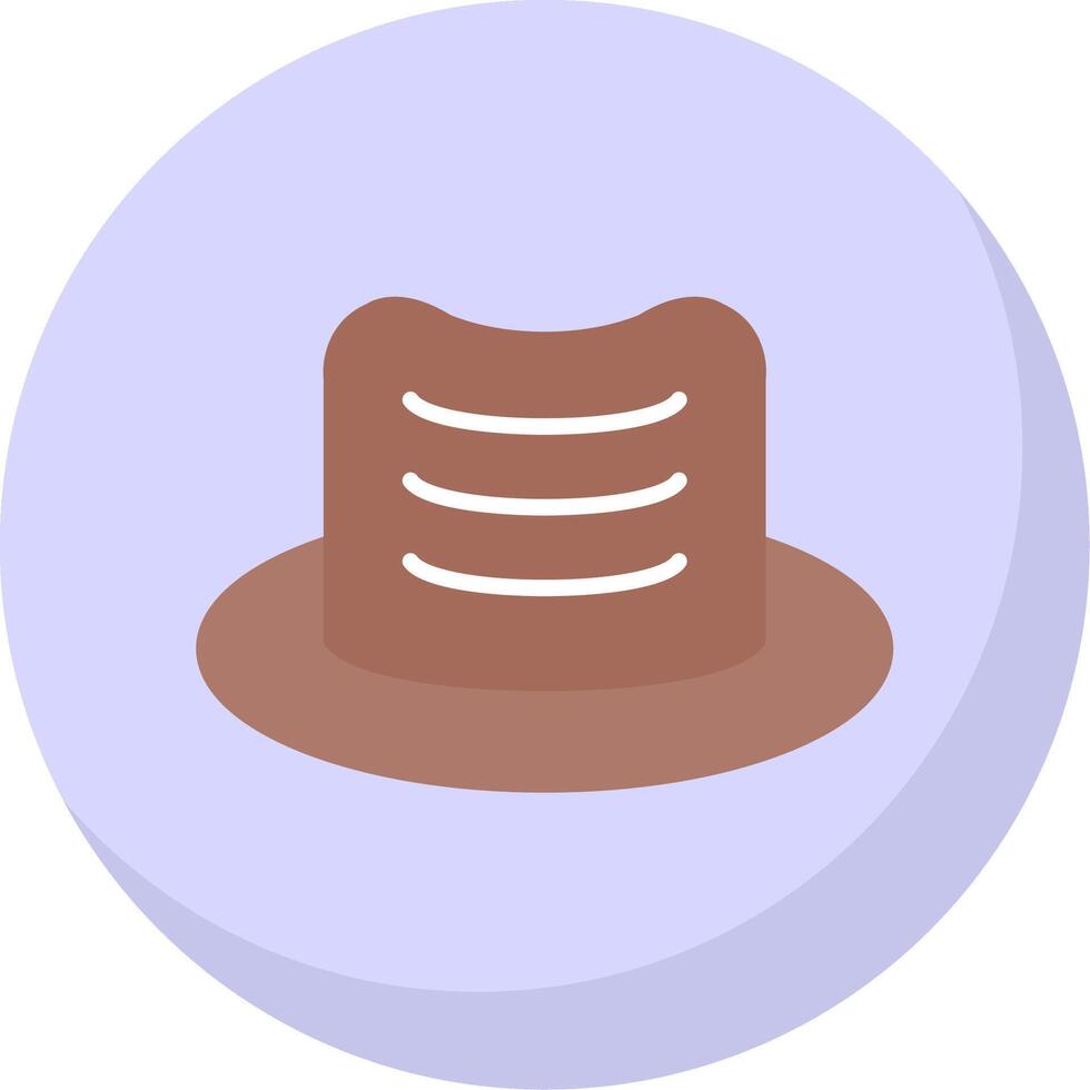 sombrero plano burbuja icono vector