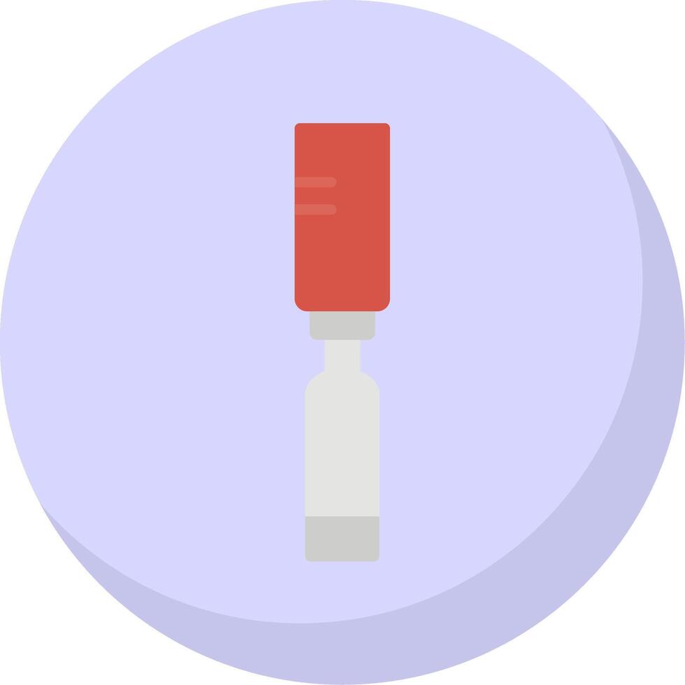 Chisel Flat Bubble Icon vector