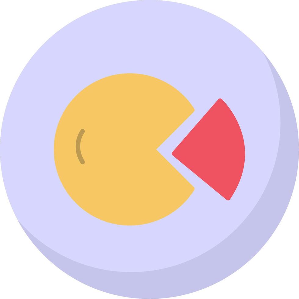 Pie Chart Flat Bubble Icon vector