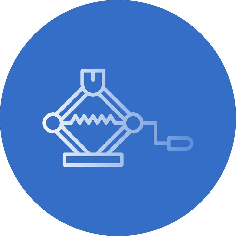 Car Jack Flat Bubble Icon vector