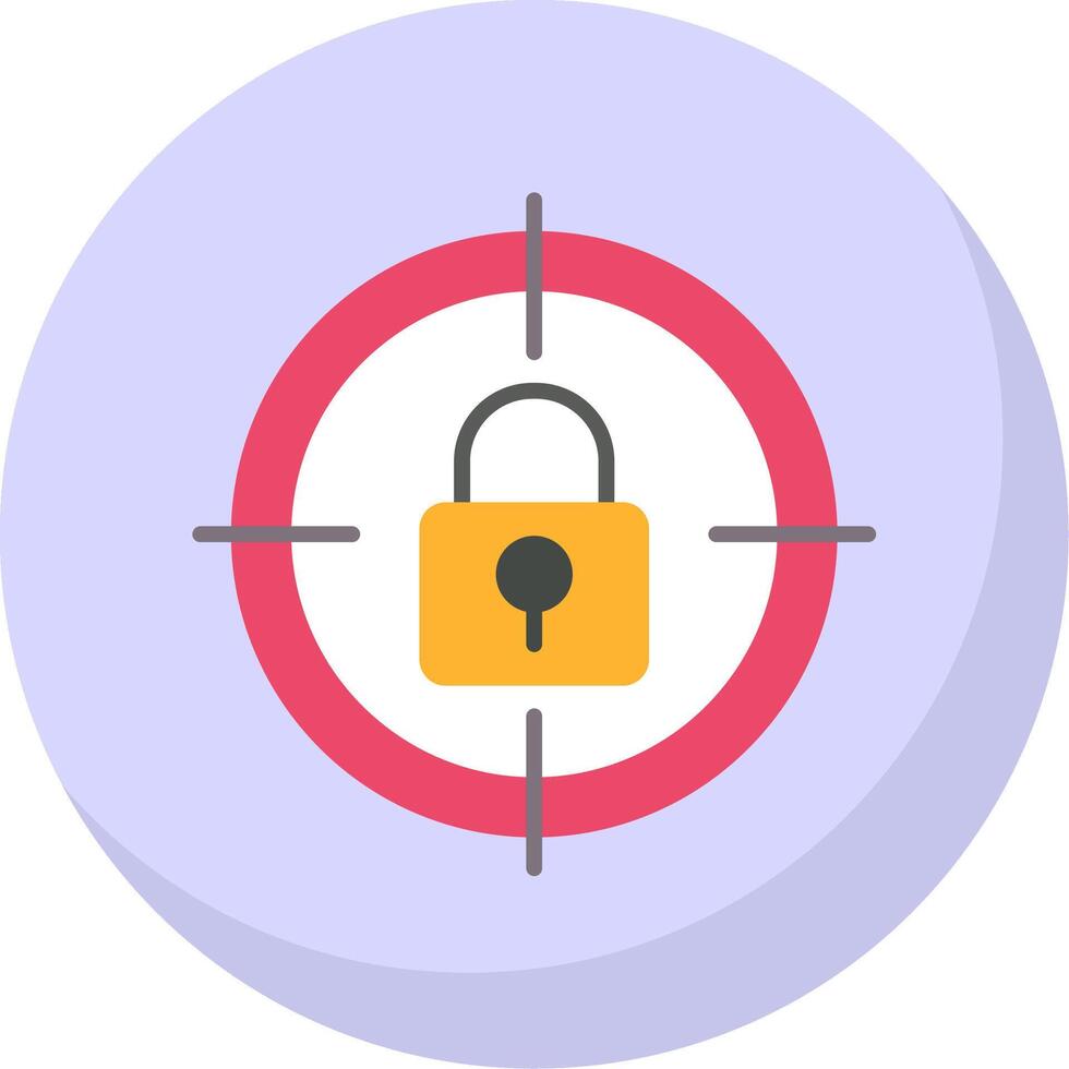 Targeting Flat Bubble Icon vector