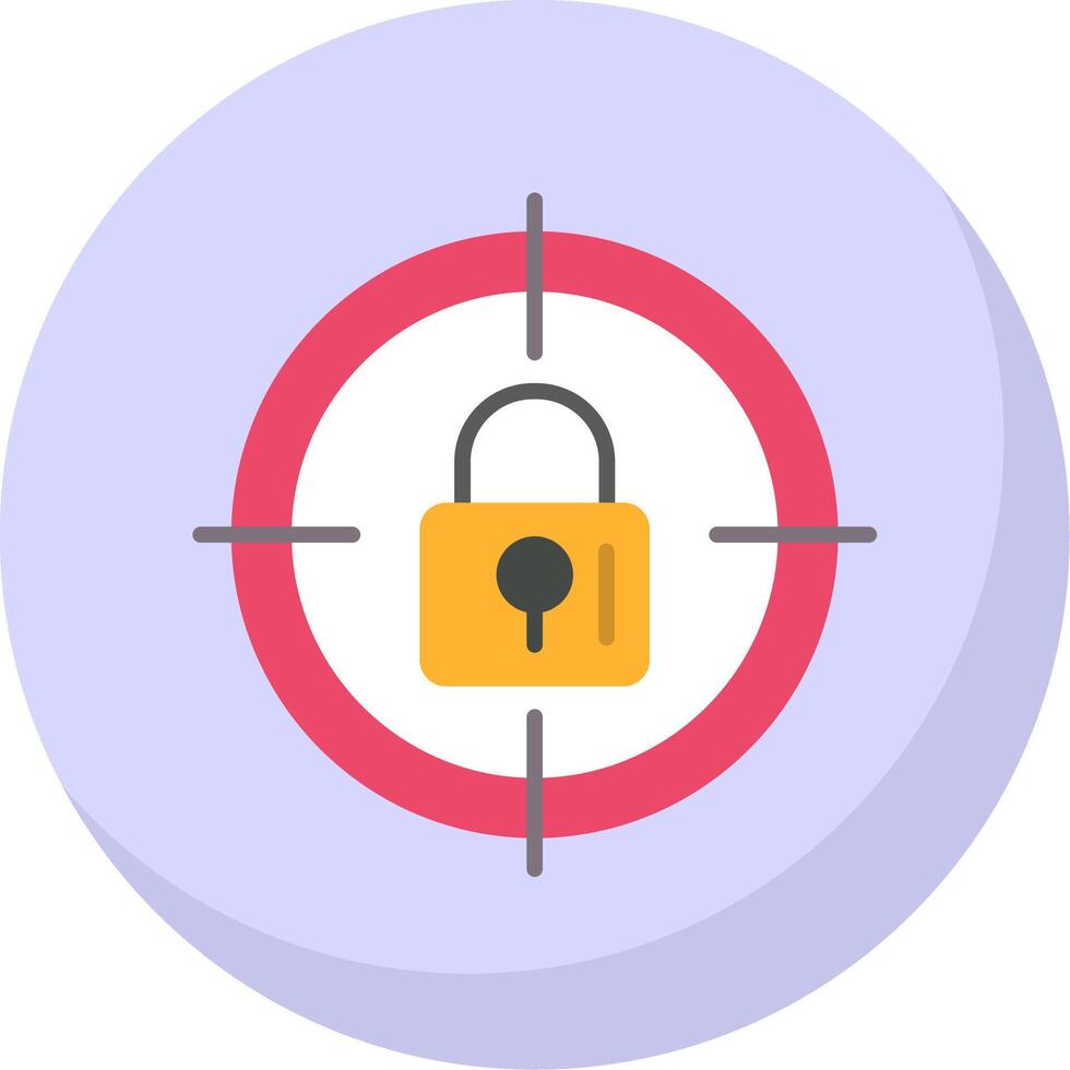 Targeting Flat Bubble Icon vector