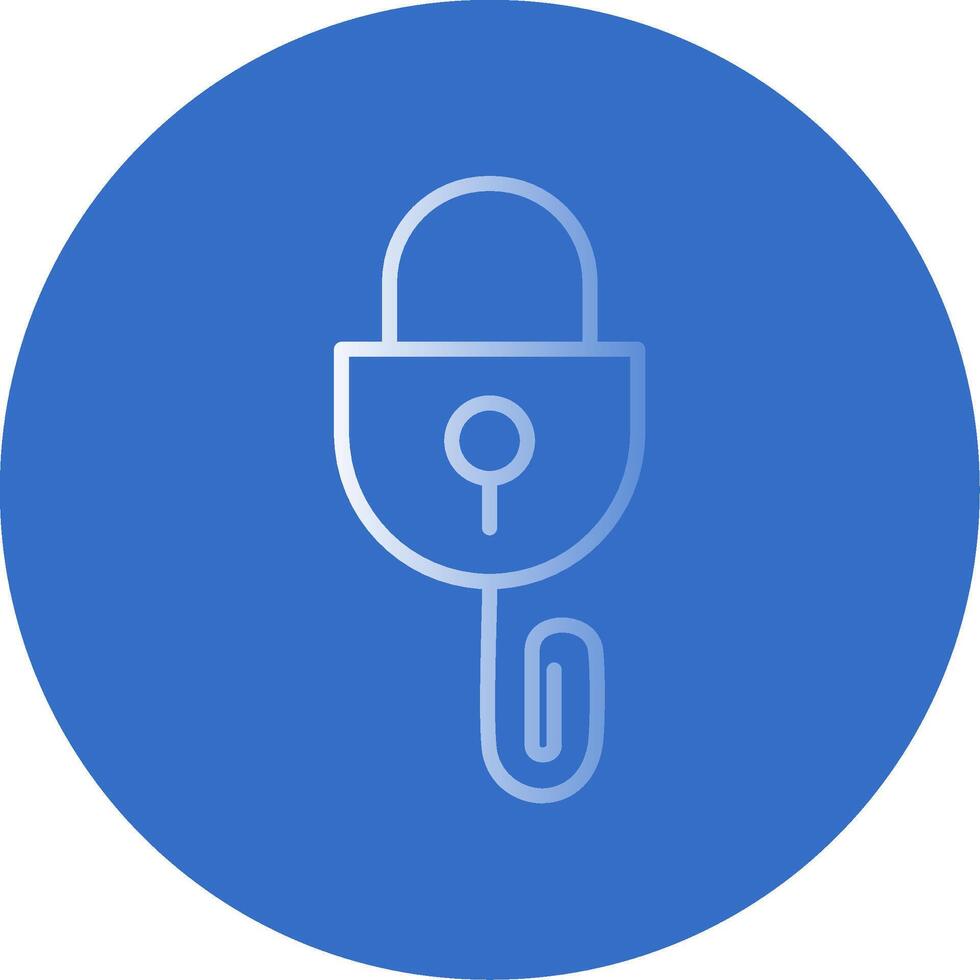 Picklock Flat Bubble Icon vector