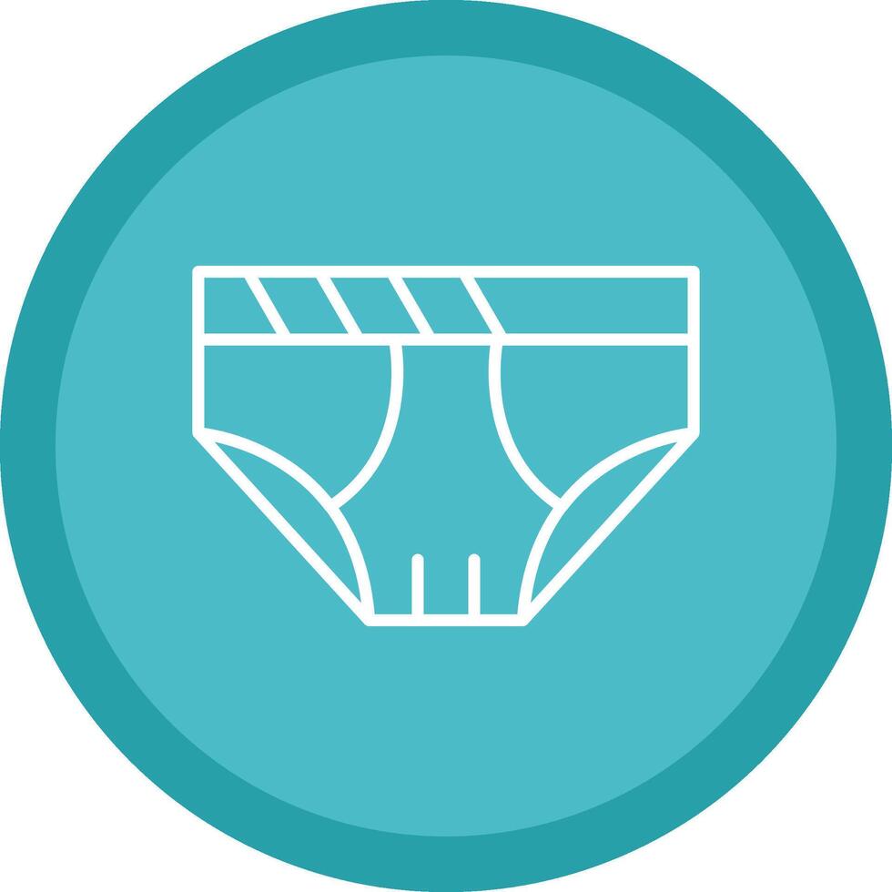 Underwear Line Multi Circle Icon vector