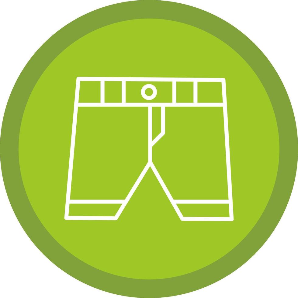 Boxer Line Multi Circle Icon vector