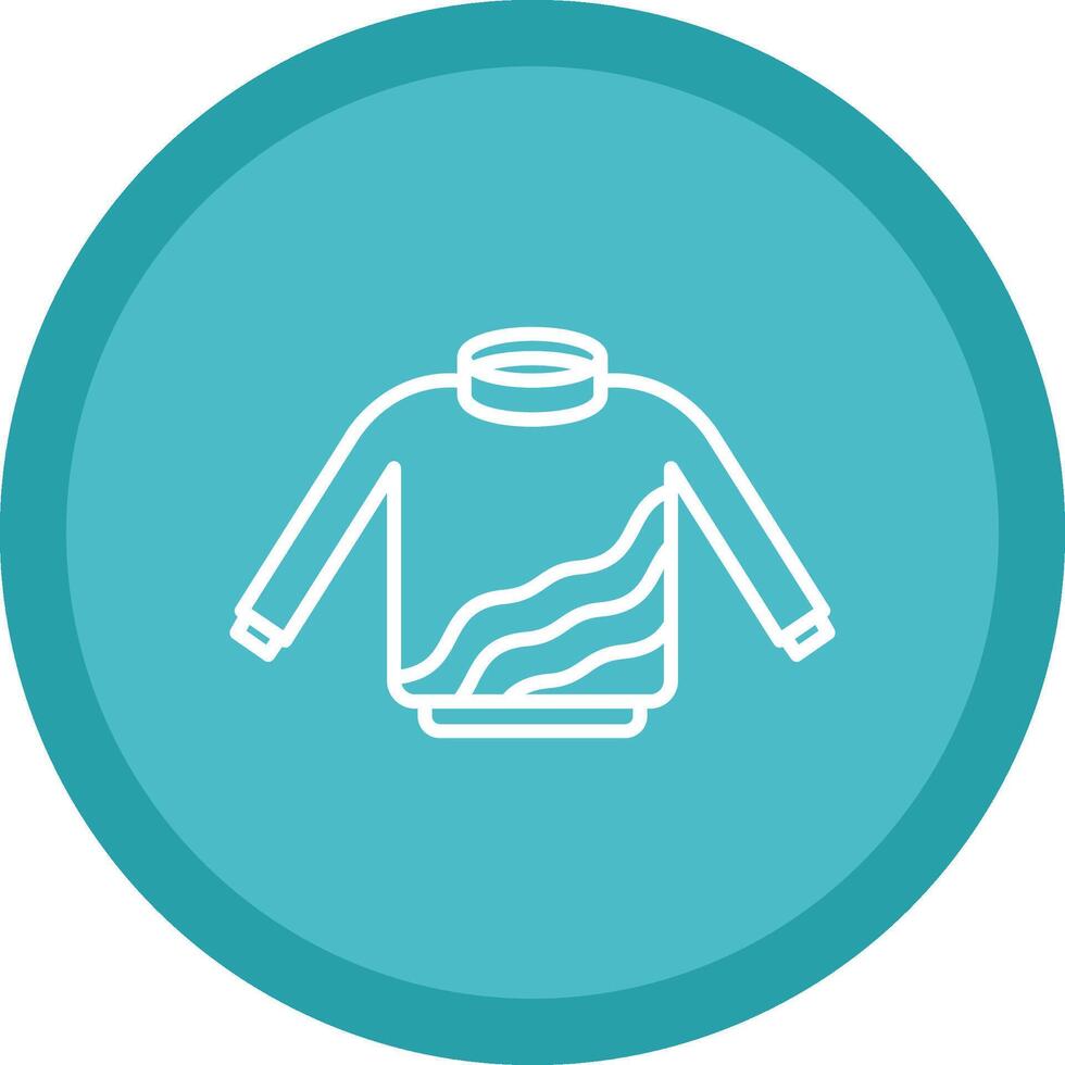 Sweater Line Multi Circle Icon vector