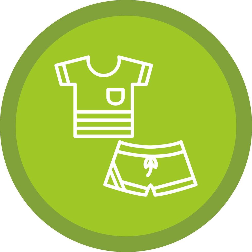 Sportswear Line Multi Circle Icon vector