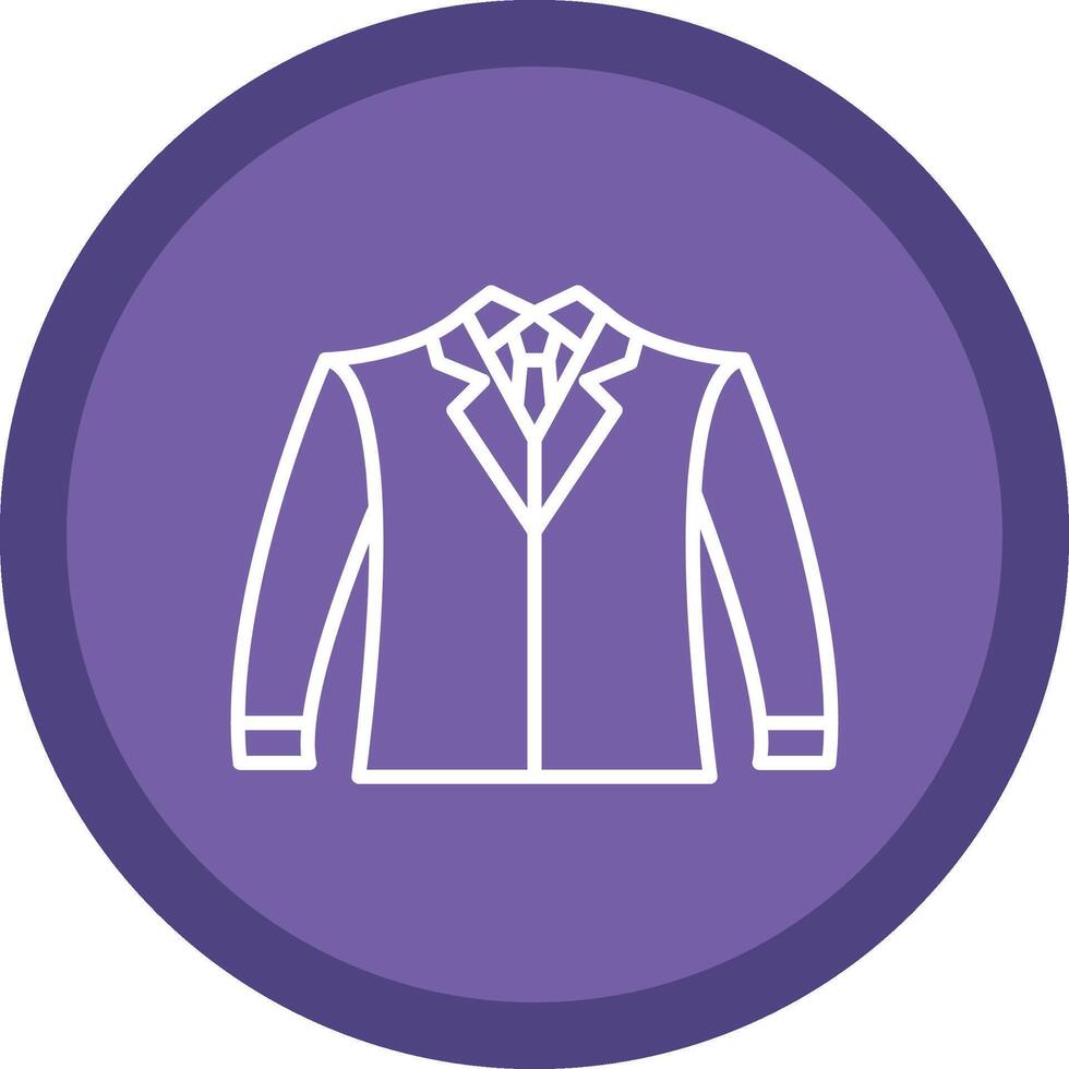 Suit Line Multi Circle Icon vector