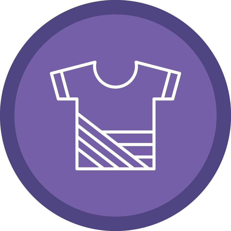 Shirt Line Multi Circle Icon vector