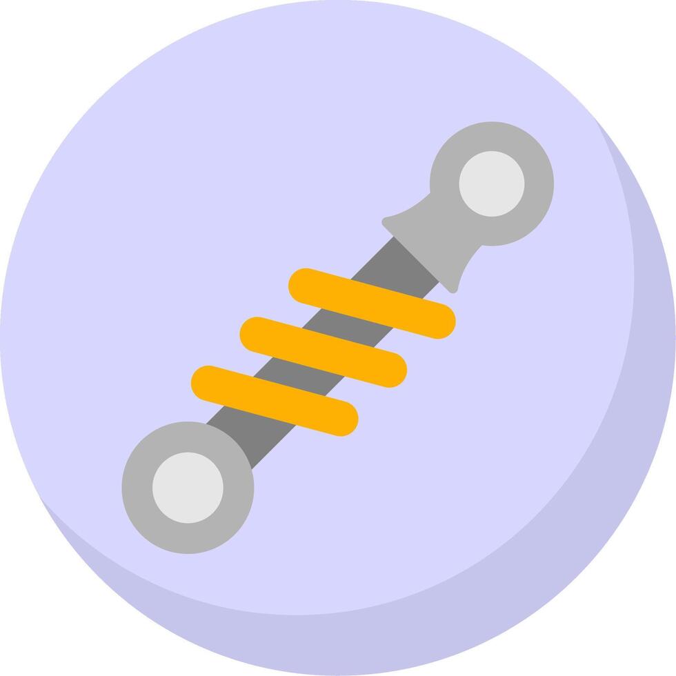 Shock Absorber Flat Bubble Icon vector