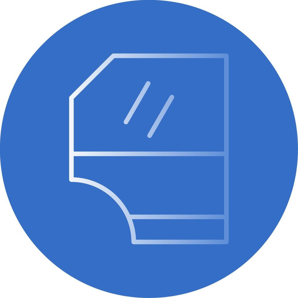 Car Door Flat Bubble Icon vector