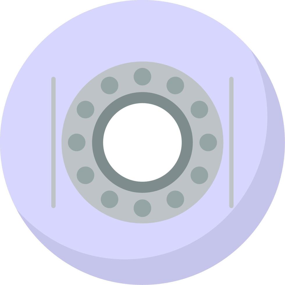 Ball Bearing Flat Bubble Icon vector