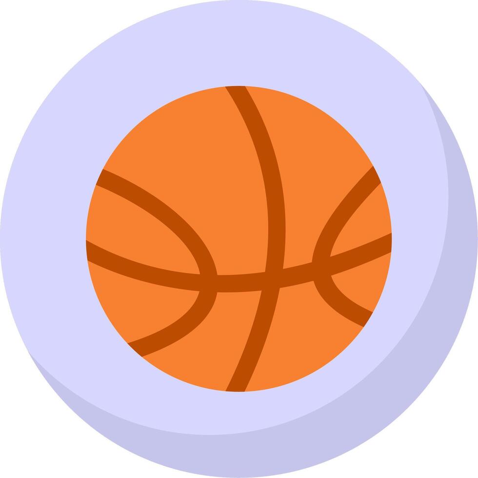 Basketball Flat Bubble Icon vector