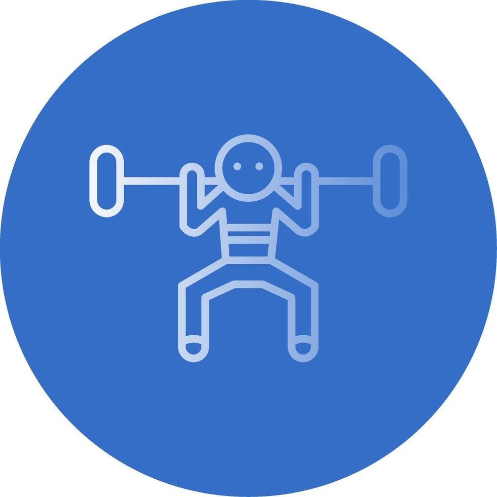 Workout Flat Bubble Icon vector