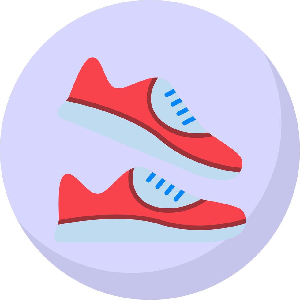 Jogger Flat Bubble Icon vector