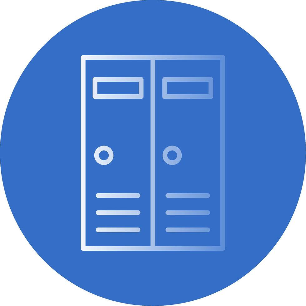 Lockers Flat Bubble Icon vector