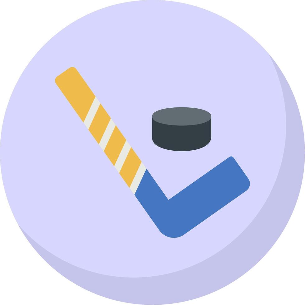 Hockey Flat Bubble Icon vector