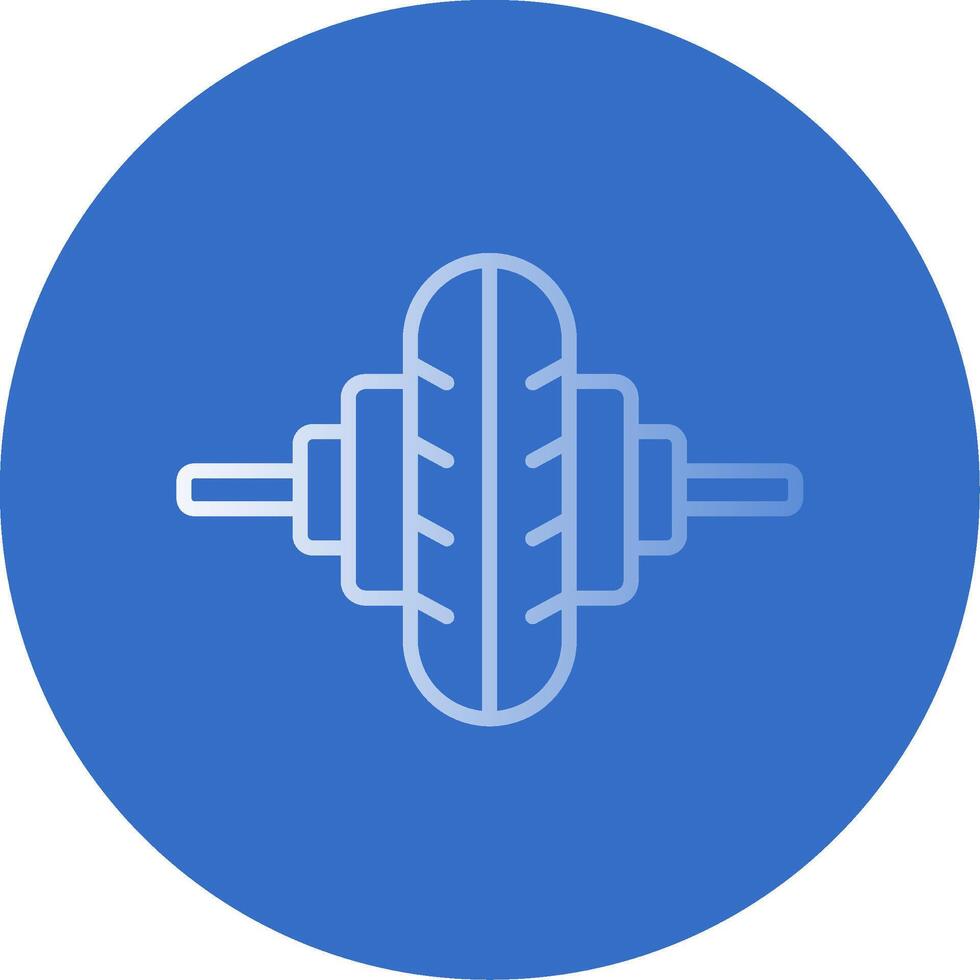Crossfit Flat Bubble Icon vector