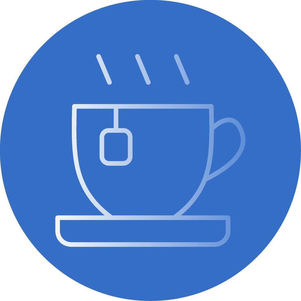 Tea Flat Bubble Icon vector