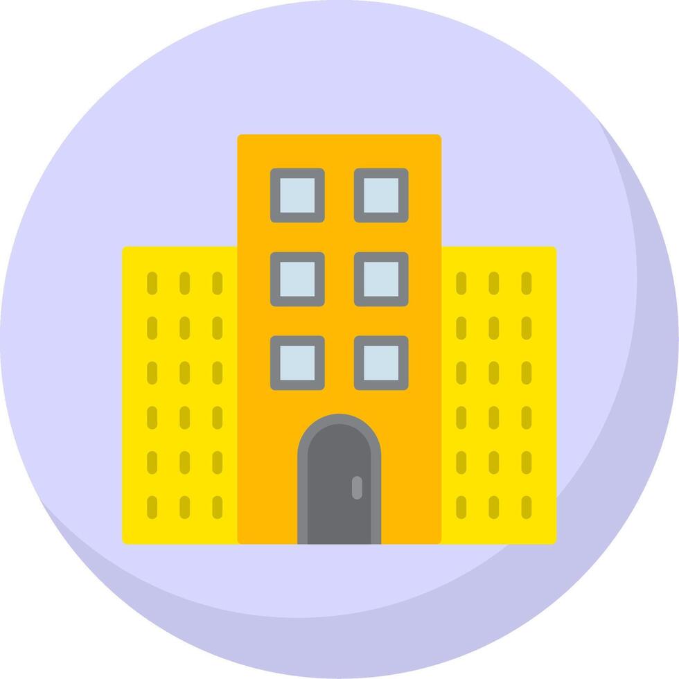 Building Flat Bubble Icon vector