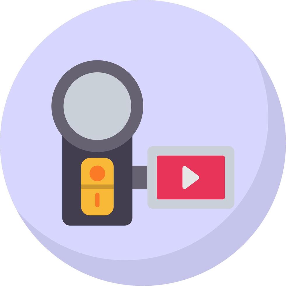 Camera Flat Bubble Icon vector