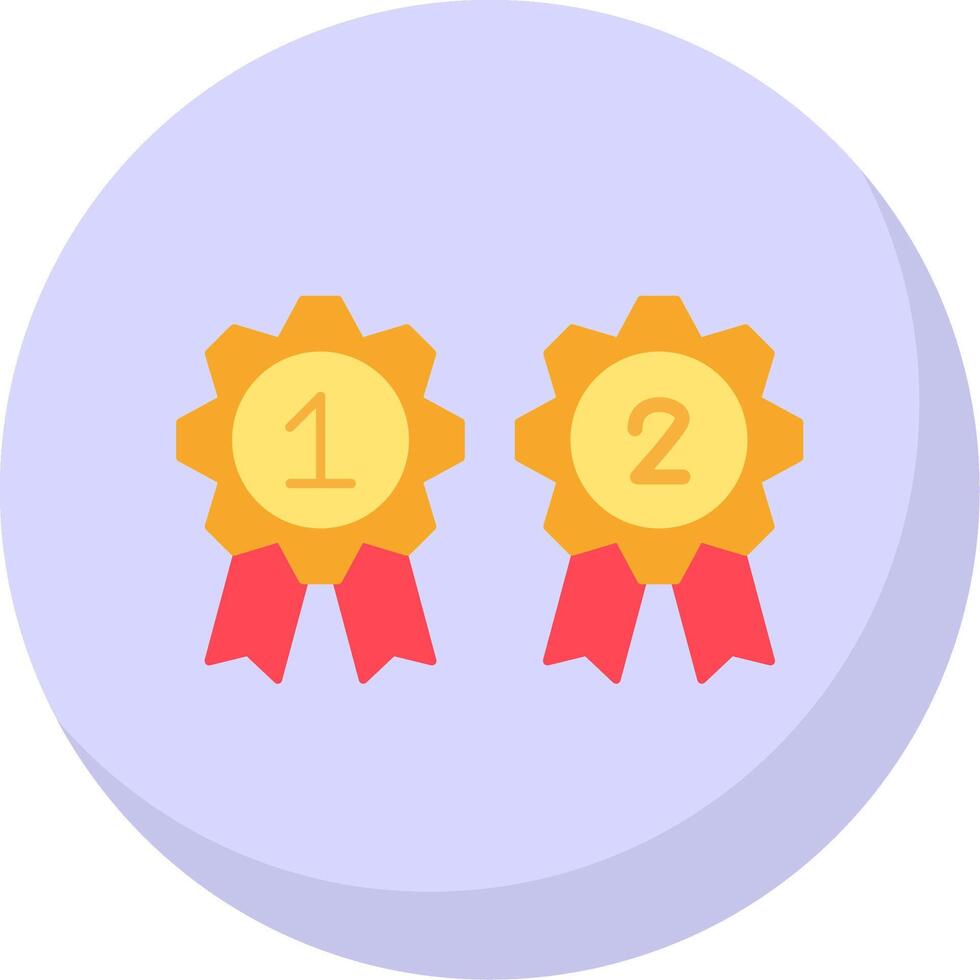 Medals Flat Bubble Icon vector
