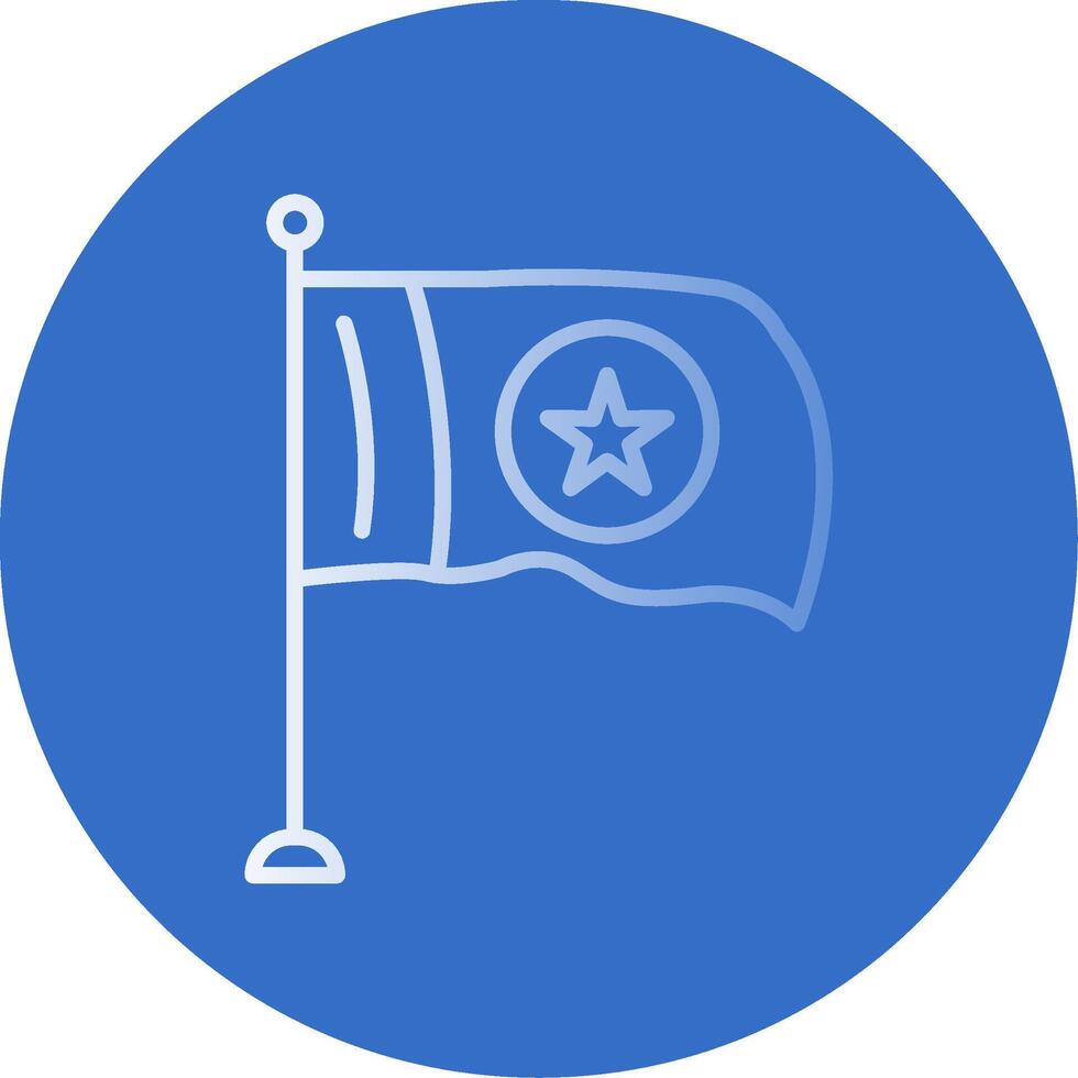 Flag Flat Bubble Icon vector