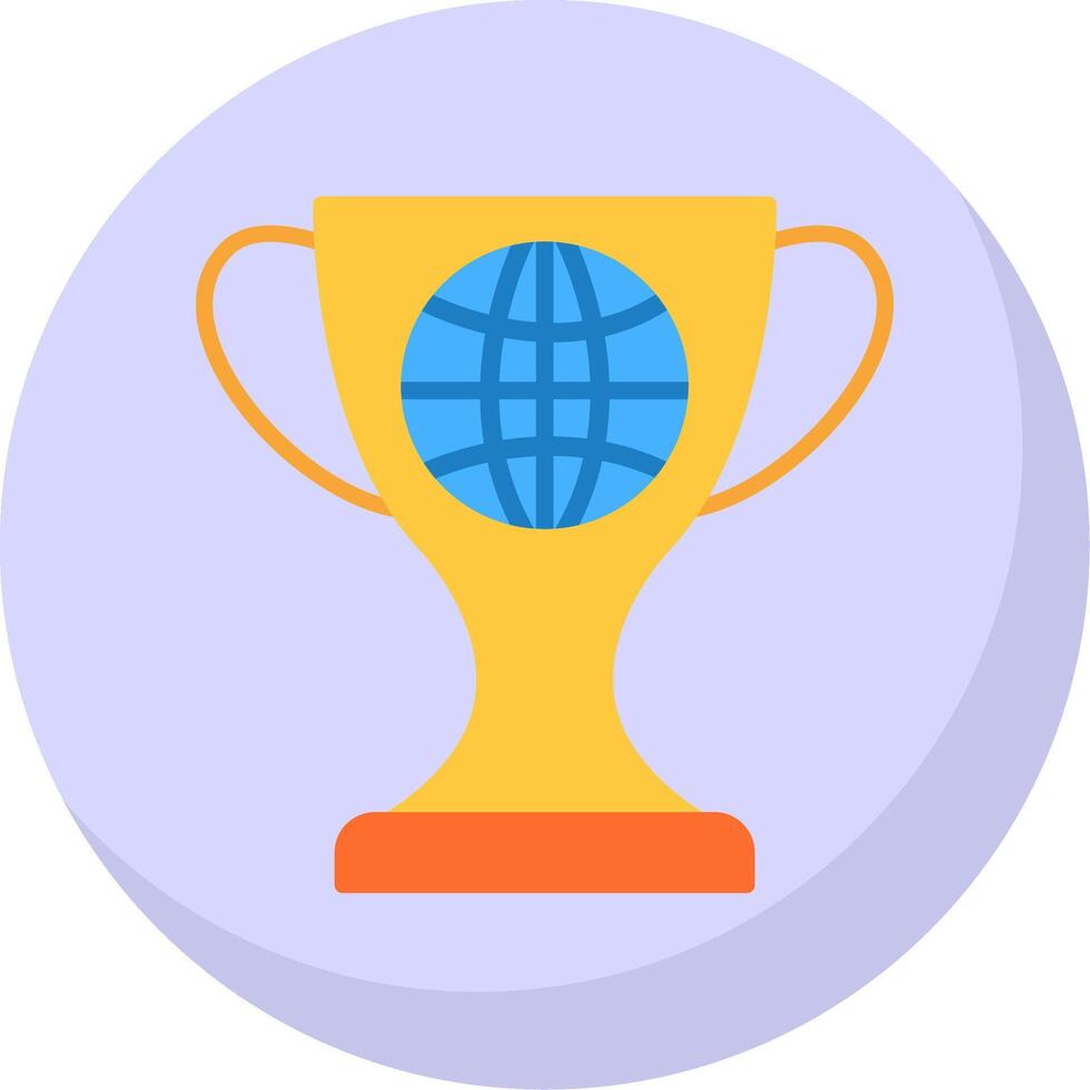 World Flat Bubble Icon vector