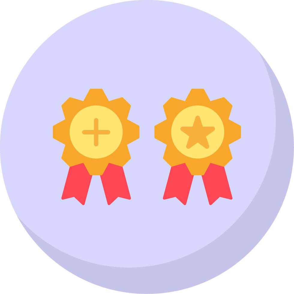 Medals Flat Bubble Icon vector