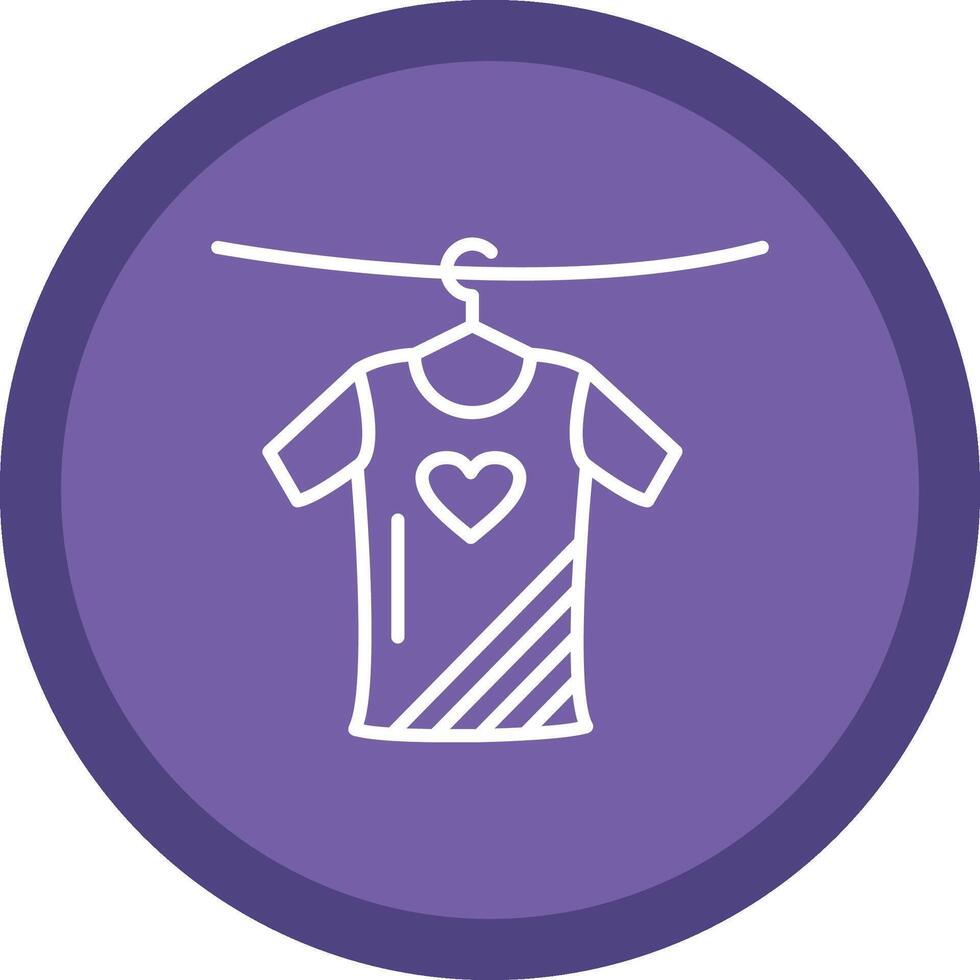 Clothes Line Multi Circle Icon vector