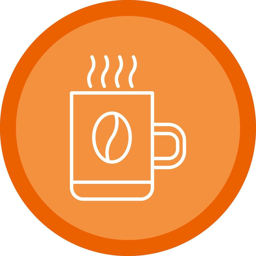 Mug Line Multi Circle Icon vector