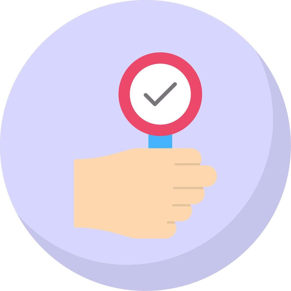 Bid Flat Bubble Icon vector