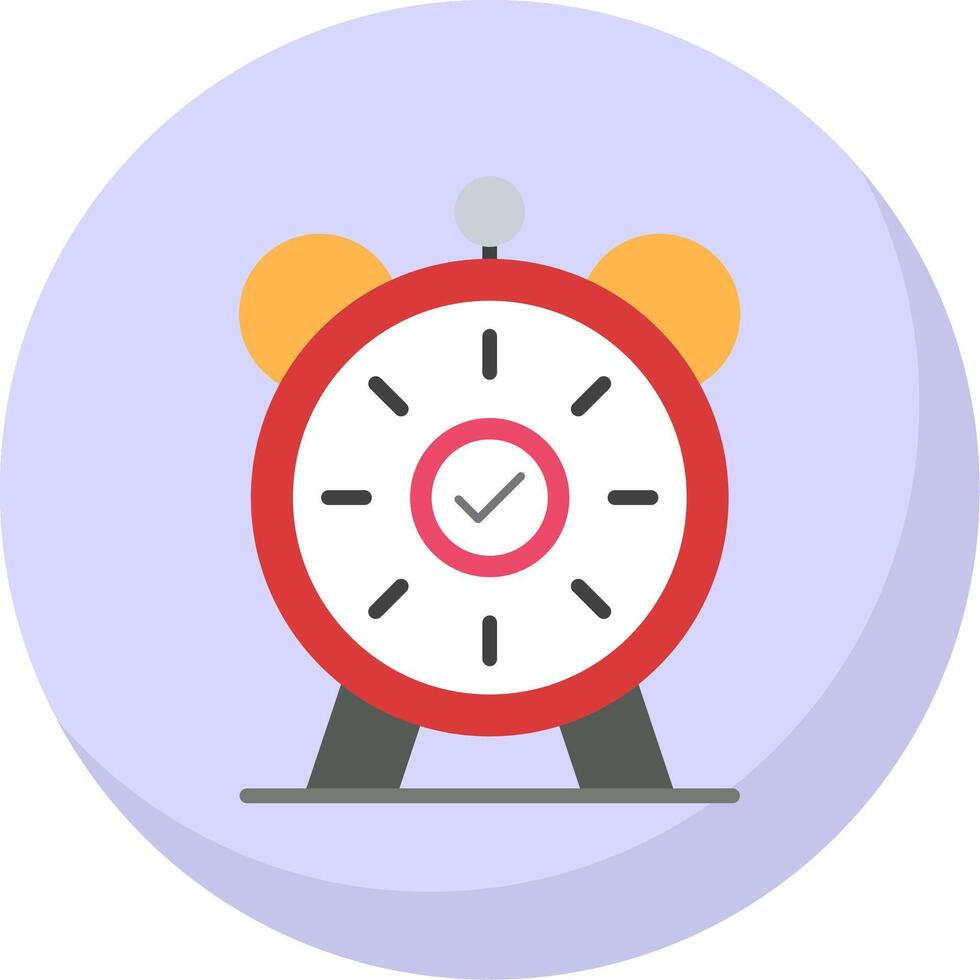 Alarm Flat Bubble Icon vector