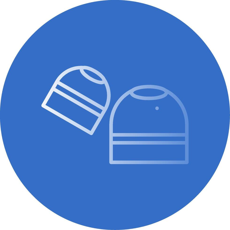 Earbuds Flat Bubble Icon vector