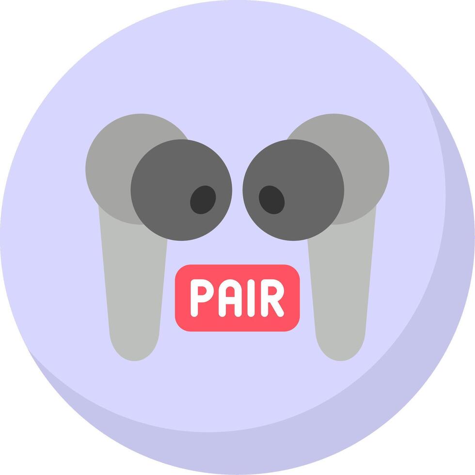 Pairing Flat Bubble Icon vector