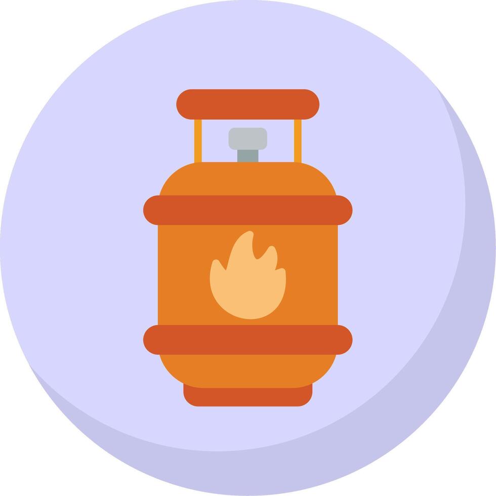 Gas Flat Bubble Icon vector